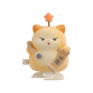 Caja Sorpresa Lucky Cat: Adorno de Gato Flocado de 3.9 pulgadas con Acabado Mate, Decoración de Escritorio, Regalo para Amigos - Product Image 3