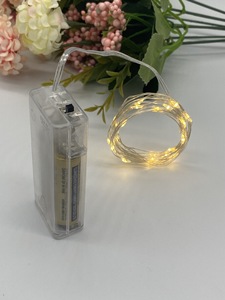 優れた販売実績を持つLEDフェアリーストリングライト、屋外装飾照明用壁掛け照明器具、IP44等級、電池式ランプ - Product Image 1