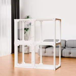 Nuova Recinzione per Animali Domestici Ecologica Multifunzionale da Interno, Tenda Mobile con Motivo Solido, Gabbia Fai-da-Te con Chiusura a Bottone in Plastica per Piccoli Animali - Product Image 6