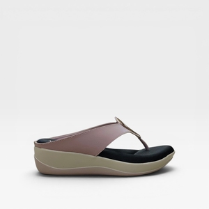 Stylish Womens Toe <b>Post</b> Slippers Wedge Heel Slip On Casual Comfort Footwear for Daily Wear Indoor Outdoor Soft Cushion Use - Product Image 3