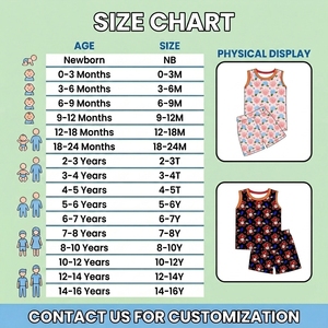 Babylovey Ensembles de vêtements en bambou pour garçons en deux pièces pour enfants de 10 ans, débardeur imprimé sans manches et short - Product Image 2