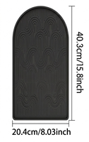 Meilleures ventes - Tapis de machine à café en silicone de qualité alimentaire, style minimaliste, antidérapant, anti-fuite, plateau de bar