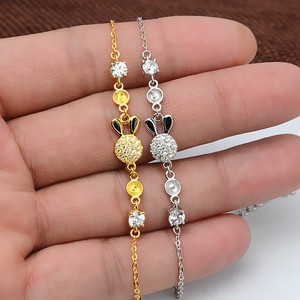Bracelet en argent S925 pour femmes, petit bracelet fantaisie avec 6-7 perles, accessoires de bijoux DIY, fait à la main avec un plateau vide - Product Image 1