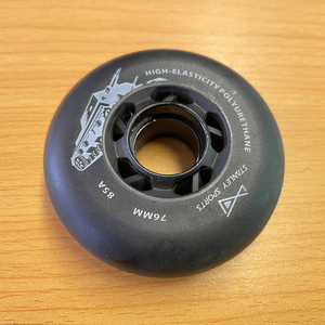 Lot de Roues de Slalom et Freestyle Noir Tache 72MM 76MM 80MM, Résistantes à l'Usure, Haute Élasticité PU 85A/88A, Roue de Patinage en Ligne Mate - Product Image 3