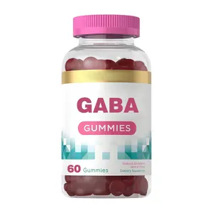 Private Label Willkommen GABA Gummy Stress Relief Gummies 60 Count mit GABA und L Theanin Non-GMO Gluten Free Supplement