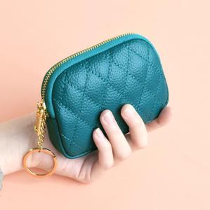 Fashion Designer Luxury Ladies Leather Key-chain <b>Purse</b> Custom Women's Change Pouch Zipper Coin <b>Purse</b> - Product Image 3