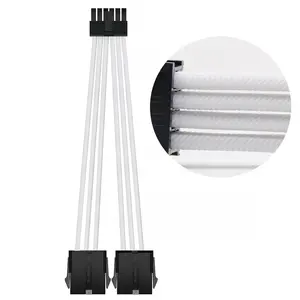 Voeding Kabel Extension Kit 12-Pin Pcie Molex Micro-Fit 3.0 Connector Voor Ampere Geforce Rxt 3070 3080 Wit