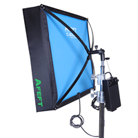 Lampe de studio LED portable pliable en aluminium AFEFT 200W CRI96+ TCIL 98+ 2700-6500K contrôlée par application pour les émissions en direct en intérieur