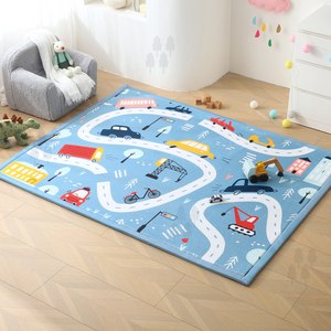 Dễ thương phim hoạt hình in elasti-bọt chơi phòng Tatami thảm chống trượt san hô nhung <span class=keywords><strong>Mat</strong></span> trẻ em chống sàn thảm cho phòng ngủ phòng khách - Product Image 3