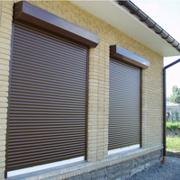 Volets roulants de sécurité en aluminium électrique à télécommande, résistants aux intempéries, pour l'intérieur, volets roulants de sécurité pour fenêtres