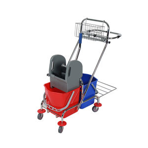 Fournitures d'équipement de service en chambre d'hôpital et d'hôtel chariot de nettoyage de ménage avec essoreuse de vadrouille chariot de conciergerie - Product Image 6