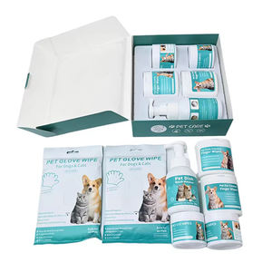 Wholesale Huyo Eco-Friendly Pet Body Cleaning Care Kit Dog Tooth Ear Eye Cleaning Finger Wipes Safe Natural Grooming Set - Product Image 5