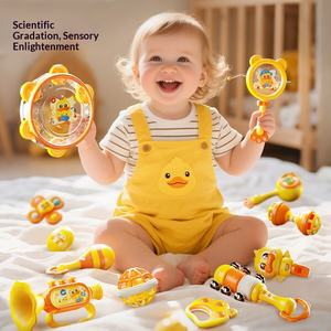 Juguete Sensorial Musical de Plástico para Niños, Sonajero Suave para Bebés, Juego de Mordedores para Bebés y Niños Pequeños, Desarrollo Intelectual - Product Image 2