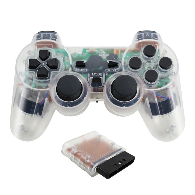 Dual Vibration Wireless 2.4G Game Controller for PS2 Gamepad Joystick Joypad for PS2 Gaming Control Handle