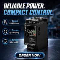 ZONCN NZ100 Inverter VFD Tiga Fasa, 0.75KW 220V-380V 50/60Hz Kontrol VF IP21, Bersertifikasi CE Penggerak Frekuensi Variabel AC
