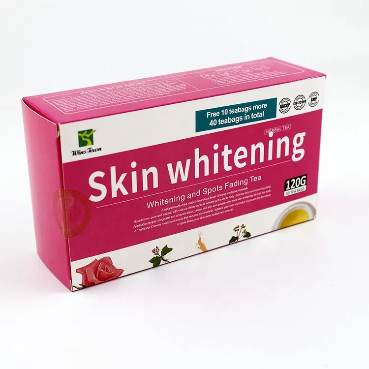 custom skin whitening tea glow smooth tea high quality rose herbal help people anti aging radian
