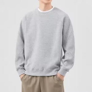 Sweat-shirt en tissu personnalisé, pull personnalisé, sweat à capuche pour homme, 300-400GSM, sweat à capuche et sweat-shirt pour homme à épaules tombantes, vierge - Product Image 3
