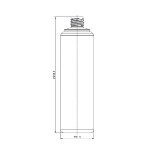 Bouteille distributrice en plastique LDPE ronde vide personnalisée de 500 ml pour savon, shampoing et liquides, avec buse plate filetée - Vente en gros - Product Image 3