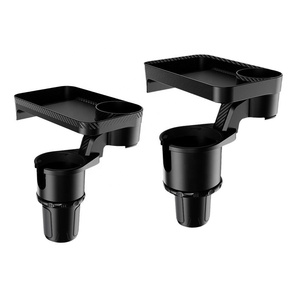 Nampan Tempat Minuman Mobil Multifungsi, Meja Makan Tempat Cangkir <span class=keywords><strong>Burger</strong></span> Kopi Berputar 360 Derajat - Product Image 6