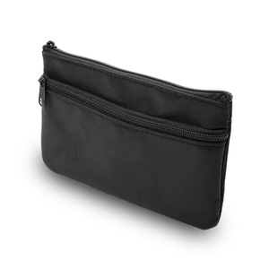 Bolsa para instrumentos para medidor de glucosa en sangre y dispositivos médicos, estuche de almacenamiento de tela negra de 15,5x10 con cierre de cremallera - Product Image 1