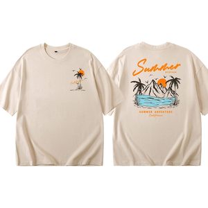 T-shirt graphique oversize d'été pour femme FOXA, en coton respirant, idéal pour les vacances à la plage, motif California Adventure - Product Image 5
