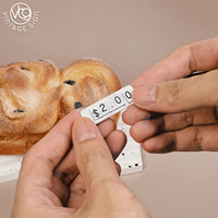 Support magnétique droit pour affichage de prix avec chiffres interchangeables en métal pour étagères de supermarché et présentoirs de table de vente au détail