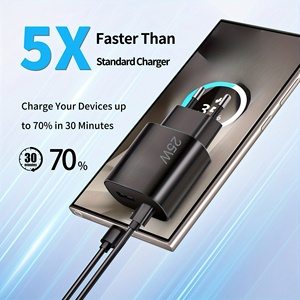 9V 2A 5V 3A 12V PPS cổng kép QC tường cargador PD 25 Watt Sạc 25 W siêu nhanh sạc Power Adapter USB Loại C PD Châu Âu - Product Image 4
