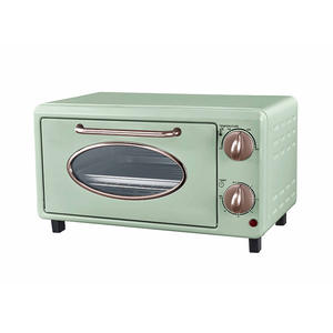 Horno eléctrico retro Guangrong de 12L, mini grill multifuncional con control de temperatura independiente para hornear en casa - Product Image 1