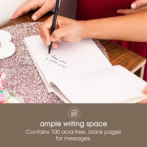 Custom Leather Hardcover <b>Gift</b> Guest Book Journal Notebook 100 Sheets Vintage Classic Heritage Quality Thick Blank Pages Thread - Product Image 3