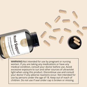 Cápsulas Personalizadas para el Apoyo del Estado de Ánimo, Suplemento con Complejo de 7 Hierbas, Apoyo para Calmar la Mente y el Cuerpo con Ashwagandha - Product Image 3