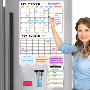 Whiteboard Magnetic Dry Wipe <strong>Board</strong> Self Adhesive Home <strong>Kitchen</strong> Fridge Shopping List and Office <strong>Notice</strong> <strong>Board</strong> - Product Image 2