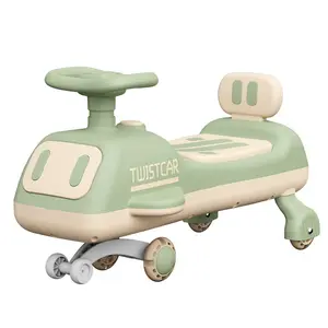 Children's twist car anti-rollover silent wheel adults can Ride oncar on boys and girls baby yo-yo swing toy car
