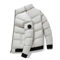 Erkekler moda yeni tasarım kış kirpi parlak ceket sıcak dolgu toptan kabarcık bombacı ceket