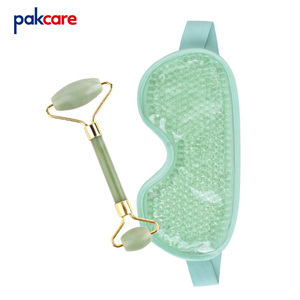 Ensemble de rouleaux faciaux relaxants avec masque oculaire rafraîchissant, outils de beauté doubles pour réduire les poches, le drainage lymphatique et une peau rajeunie - Product Image 2