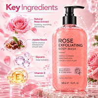 Nettoyant naturel pour la peau pour femmes/hommes avec fonction de parfum Gel douche de bain antibactérien à l'acide salicylique infusé à base de plantes