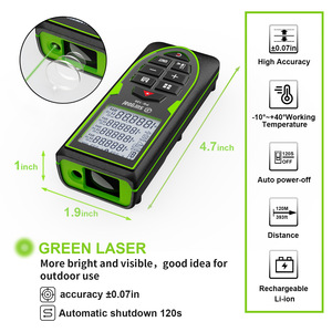 جهاز قياس المسافة بالليزر قابل لإعادة الشحن بسعر المصنع، عالي الدقة مع معايرة تلقائية، محمول - Product Image 5