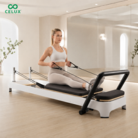 Reformer de Pilates de Aluminio Ajustable, Portátil y Resistente para un Entrenamiento de Yoga y Gimnasio Increíblemente Suave