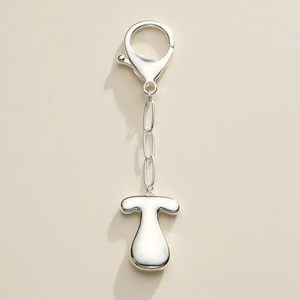 Porte-clés polyvalent en alliage de zinc avec lettres bulles, 26 breloques alphabet, élégant pendentif de sac, en stock, livraison rapide - Product Image 5
