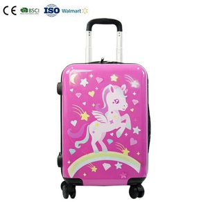 Chariot à 4 roues avec licorne rouge, boîte de bagages à 4 roues, vente en gros, usine - Product Image 2