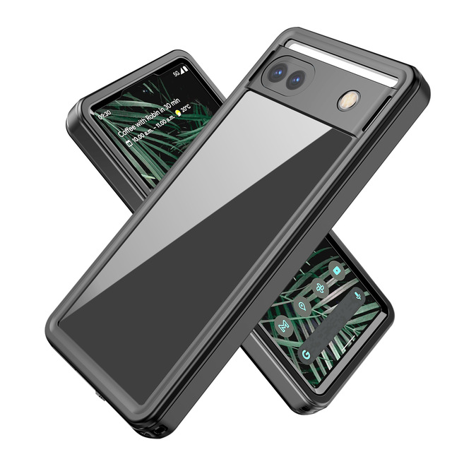 Luxury Full Coverage Waterproof Case for Google Pixel 7A 6A Red Pepper Compatible Outdoor Diving Swimming Shockproof 5G 4G