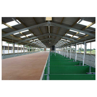 Bâtiment d'élevage de vaches en acier léger préfabriqué, nouveau design, pas cher, étable à moutons, écurie de chevaux à vendre