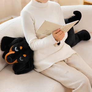 Peluche de <span class=keywords><strong>Perro</strong></span> Dálmata Negro, Juguete de Peluche, Almohada Suave, Muñeco para Niños, Marioneta de Mascota Adorable, Regalo Promocional para Eventos, Venta al por Mayor - Product Image 2