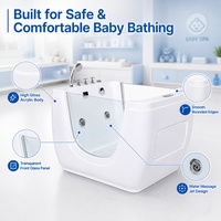 Baignoire Spa en Acrylique pour Bébé, Baignoire Jacuzzi pour Enfants, Baignoire de Massage, Piscine pour Bébé
