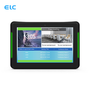OEM Wall Mounted 10.1 Inch LCD <b>Touch</b> <b>Screen</b> POE Power RK3288 LED Booking System Android Meeting Room Tablet Light Bar - Product Image 3