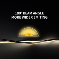 Tira de Luz LED COB de 5mm sin Puntos, 12V 24V |   Cinta LED COB Flexible de Alta Densidad CRI90 con 320 LEDs/m para Mini Letreros y Cajas de Luz