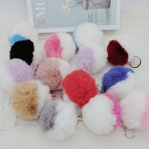Sezzle Factory Direct Sales Plush 8*8cm Colorful Ball Bag Pendant Pompom Keychain