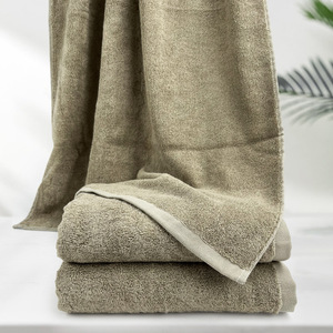 Toalla de Baño de Fibra de Bambú 64x100cm de Secado Rápido, Color Sólido, para Uso Doméstico - Product Image 1