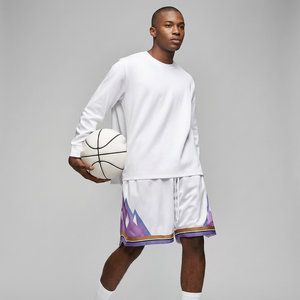 Pantalones Cortos Deportivos de Baloncesto para Hombre de Alta Calidad OME, 100% Poliéster, Malla con Estampado Floral, Cierre con Cordón, Venta al Por Mayor, Personalizables - Product Image 4