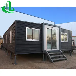 Container House 20 Kaki 40 Besar Dapat Diperluas Amerika Rumah Prefab untuk Dijual Di AS