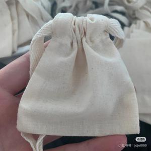 Custom Printed Natural 100% Organic Muslin Cloth <b>Drawstring</b> Bag Small Bulk Cotton Muslin Bag <b>Pouch</b> With Logo - Product Image 6